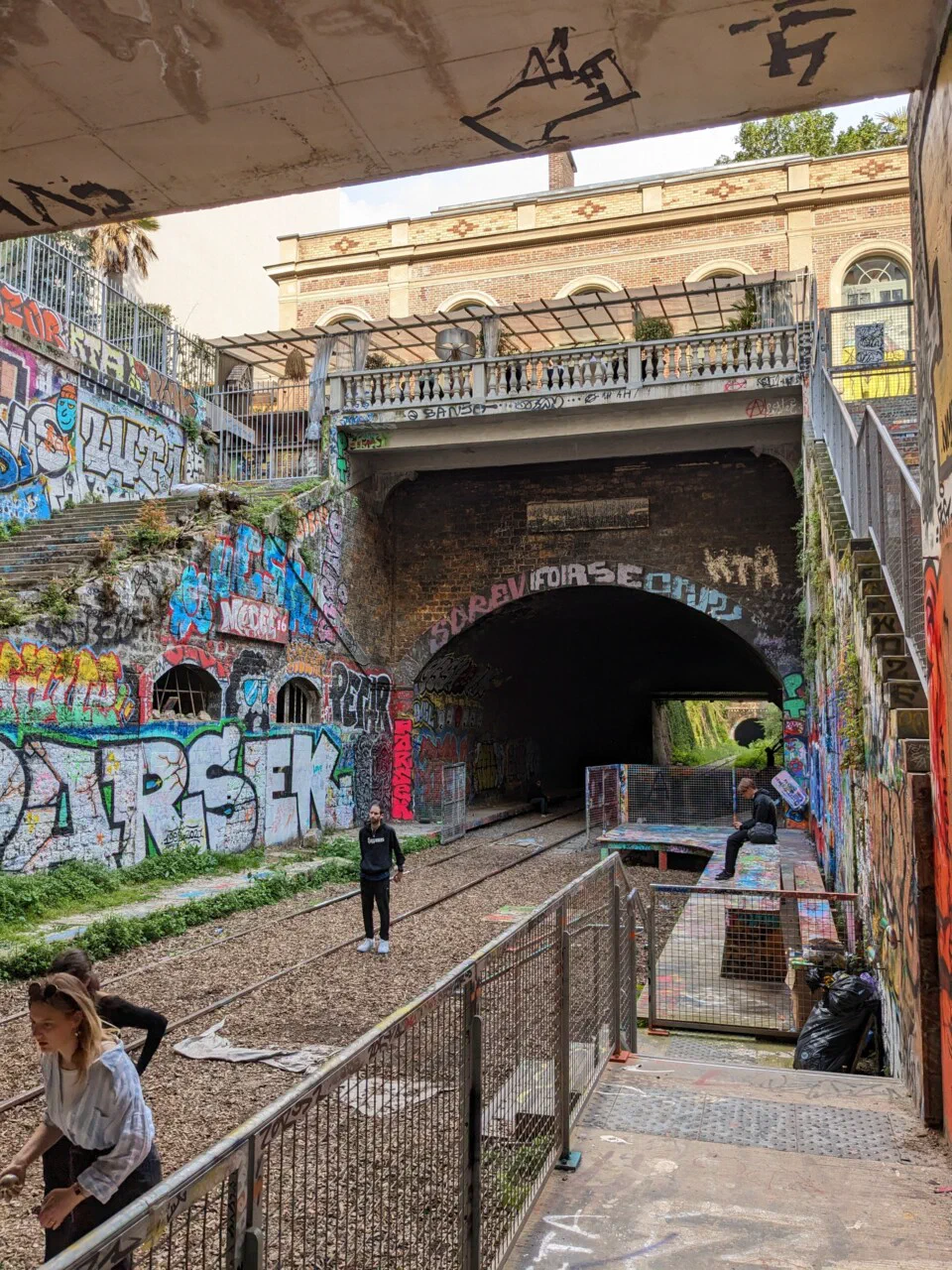May 13th – On the Petite Ceinture, right under the bar Le Poinçon