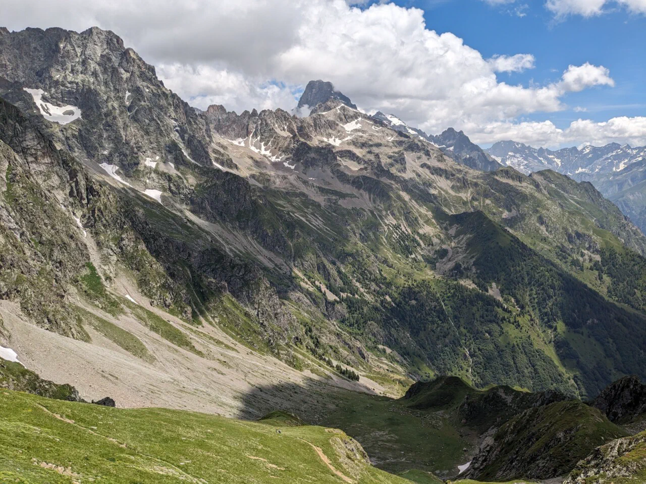 View from the Vaurze pass, southward
