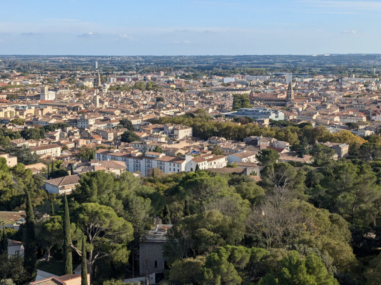 October 22nd – Nîmes viewed from the Magne tower (2/2)